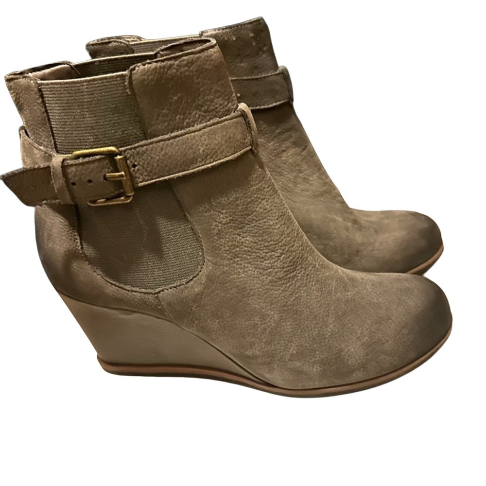 14th & Union Grey wedge booties! NIB size 6